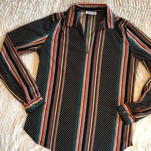 Vintage Levi Strauss Collared V Neck Blouse